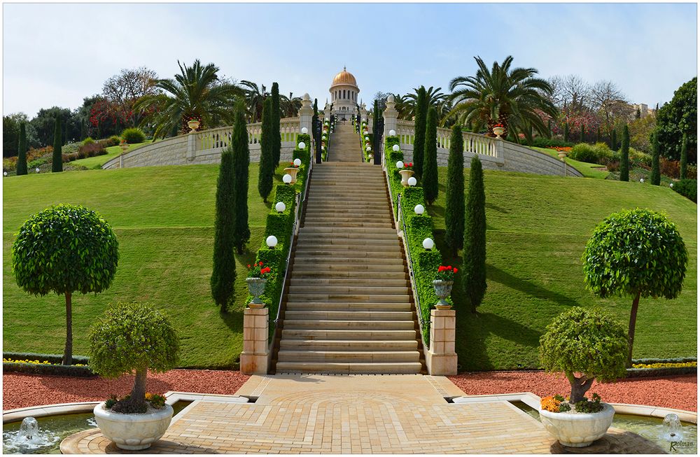 Bahai Garden am Berg Karmel in Haifa (Israel)