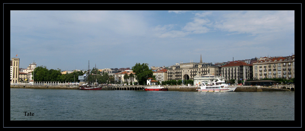 Bahía de Santander y Paseo de Pereda