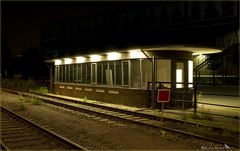 Bahn Häuschen im Landschaftspark Duisburg