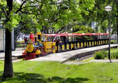 Bahn im Kölner Rheinpark