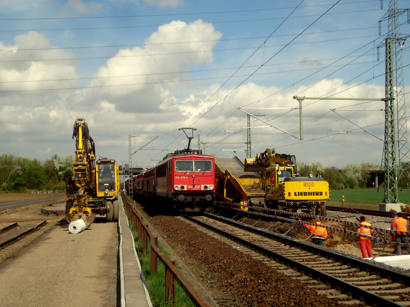 Bahnbaustelle bei Limbugerhof