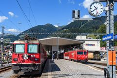 Bahnbetrieb in Disentis