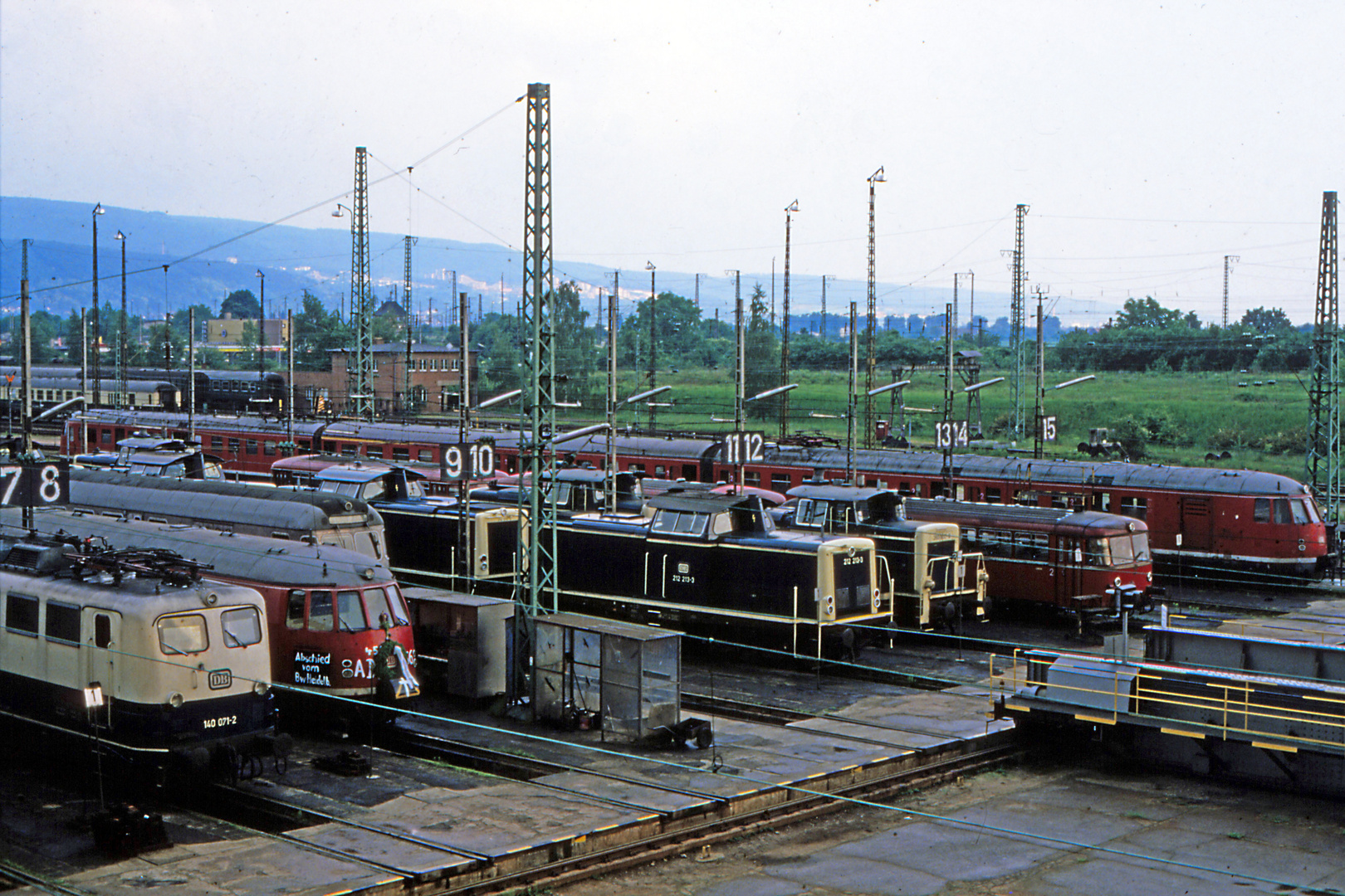 Bahnbetriebswerk Heidelberg 1986