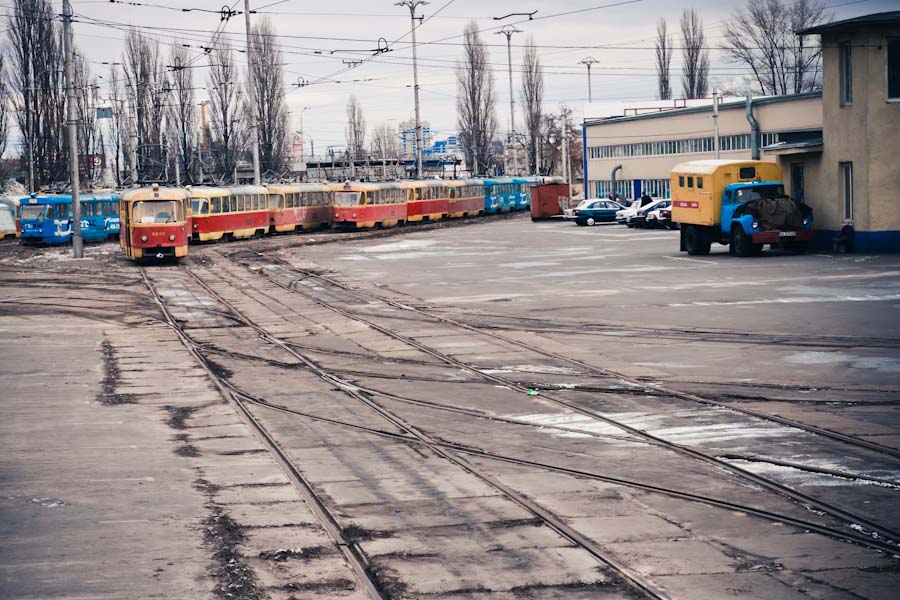 Bahndepot in Kiew