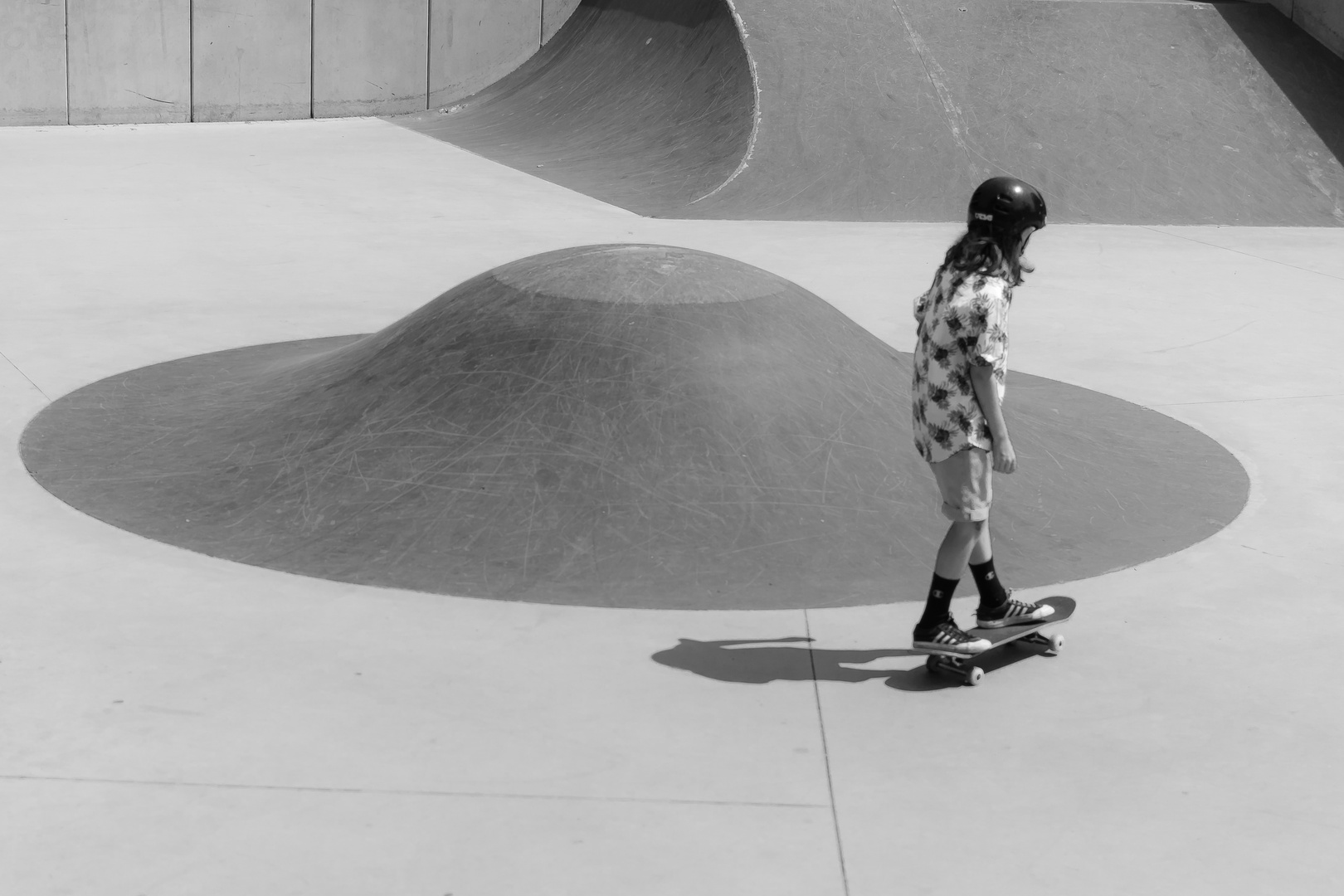 Bahnen ziehen im Skatepark