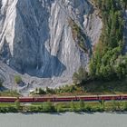 Bahnfahrt durch die Rheinschlucht