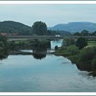 Bahnfahrt über die Weser