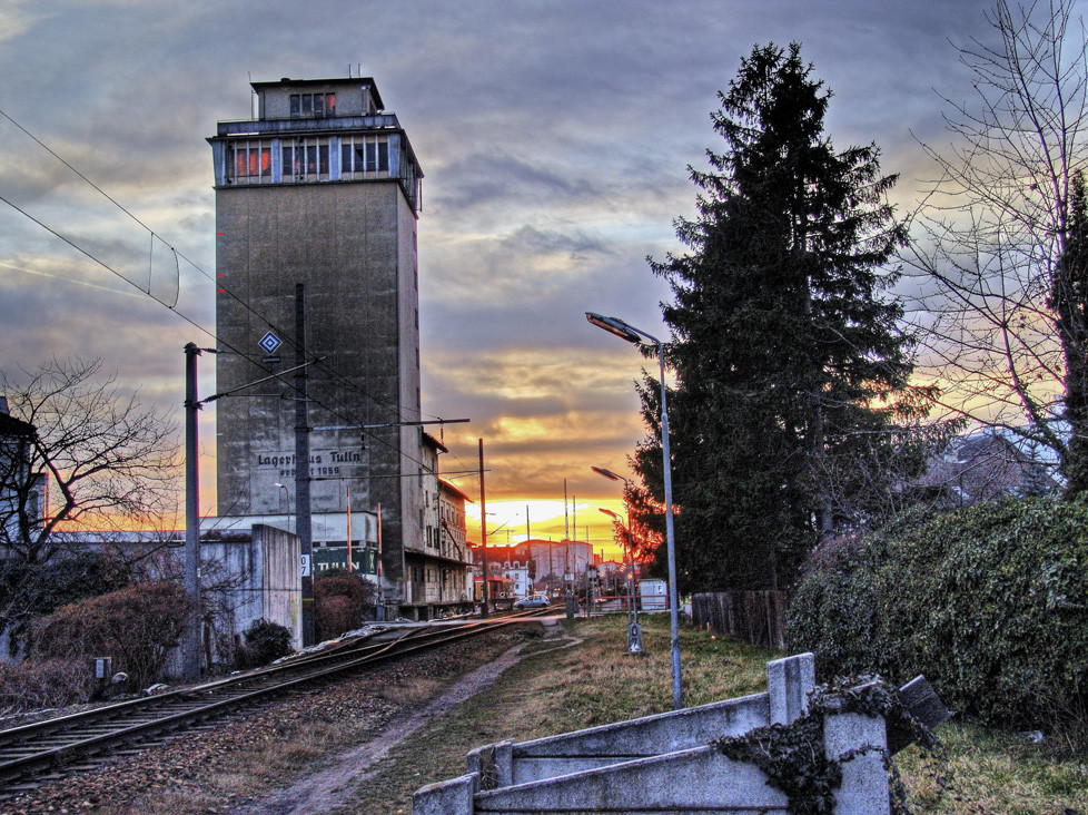 Bahngleis im Sonnenuntergang - HDRI das 4.