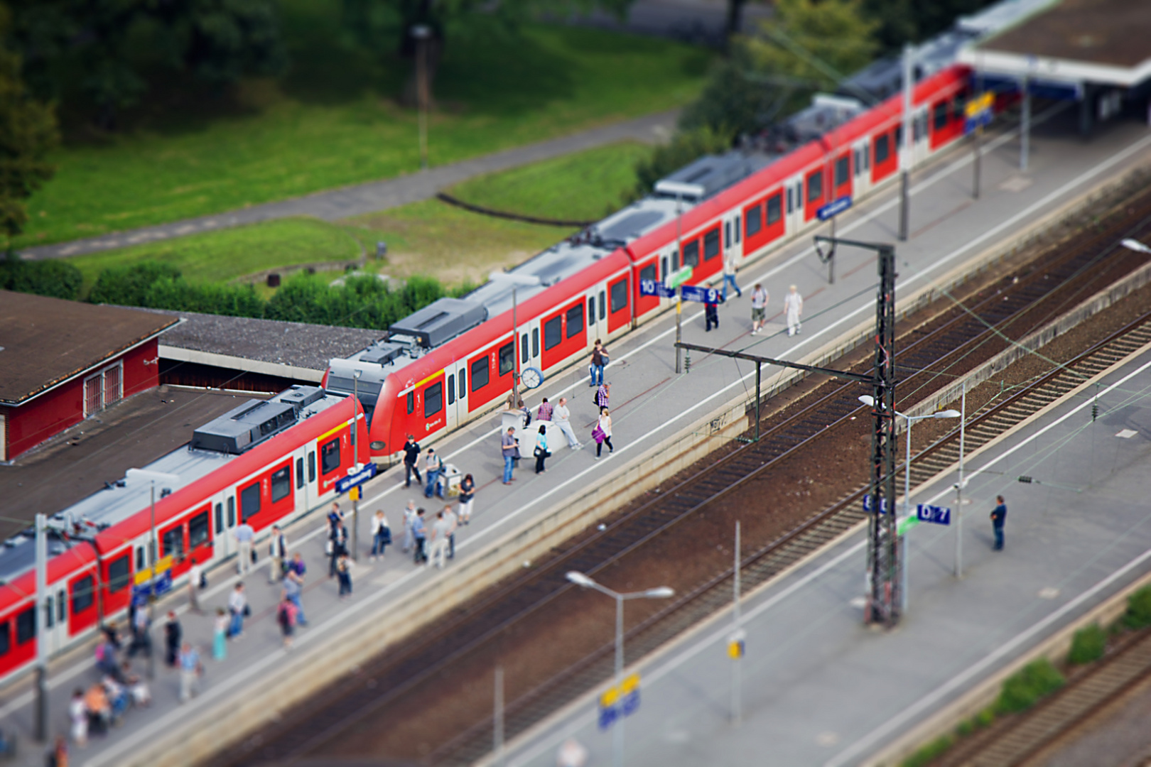 Bahngleis in Köln-Deutz