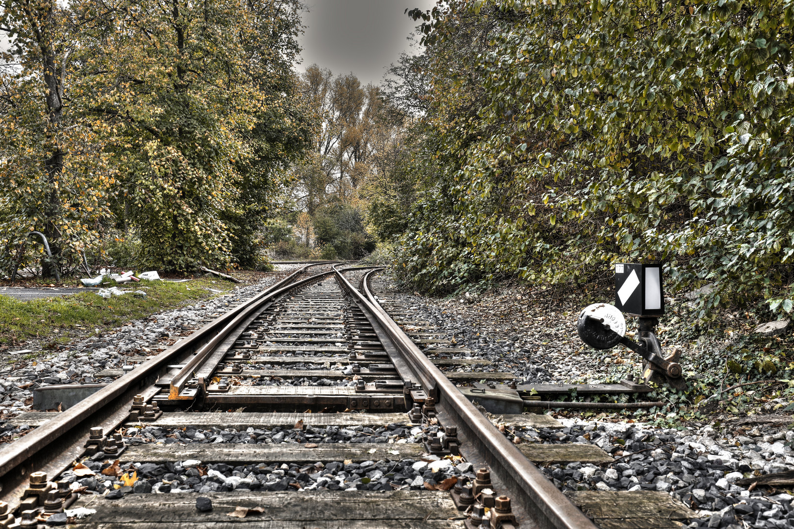 Bahngleise in Neuss