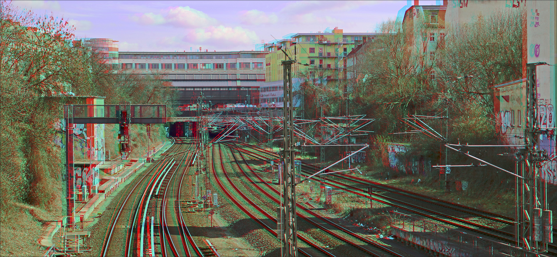 Bahngleise Schönhauser Allee (3D)