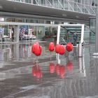 Bahnhof Aargau bei Regen