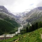 Bahnhof Alp Grüm mit Palu Gletscher