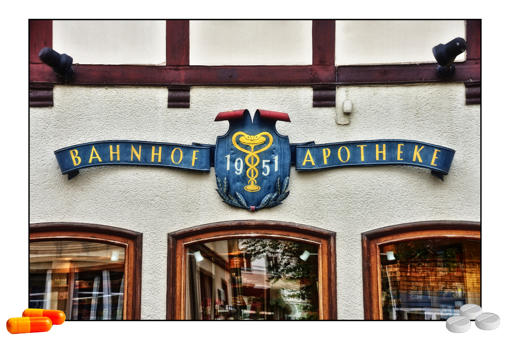 Bahnhof-Apotheke von 1951 in Hann-Münden