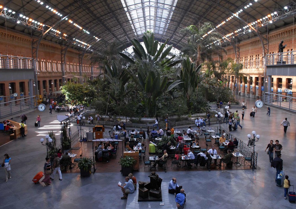 Bahnhof Atocha - umgewandelt in einen Palmengarten