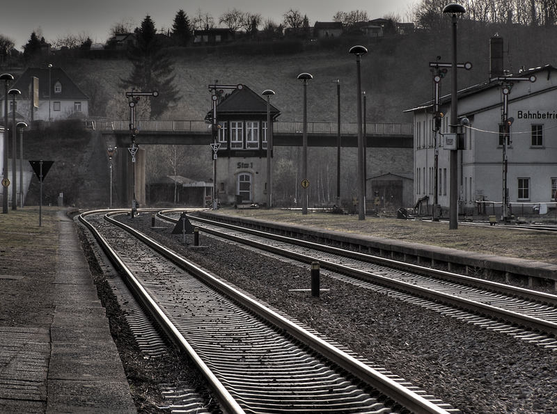 Bahnhof auf dem Land