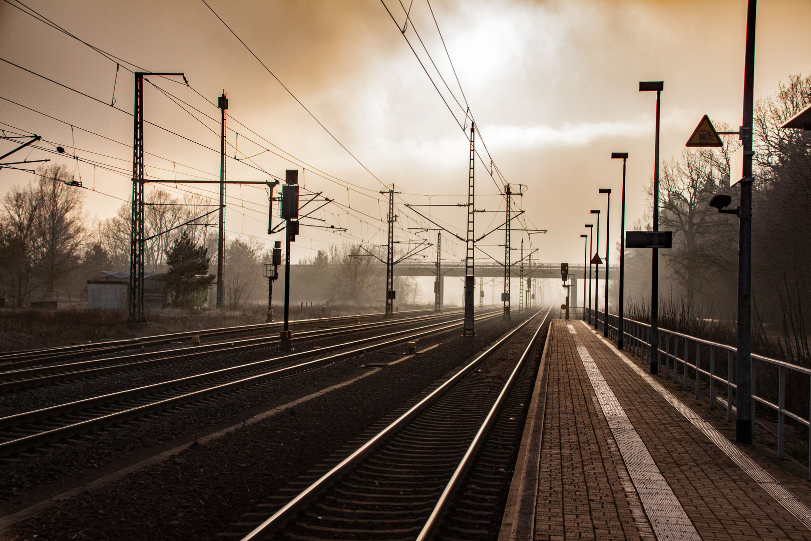 Bahnhof auf dem Lande