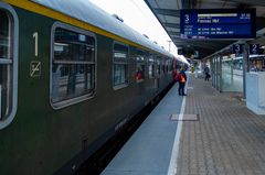 Bahnhof Augsburg am frühen Morgen