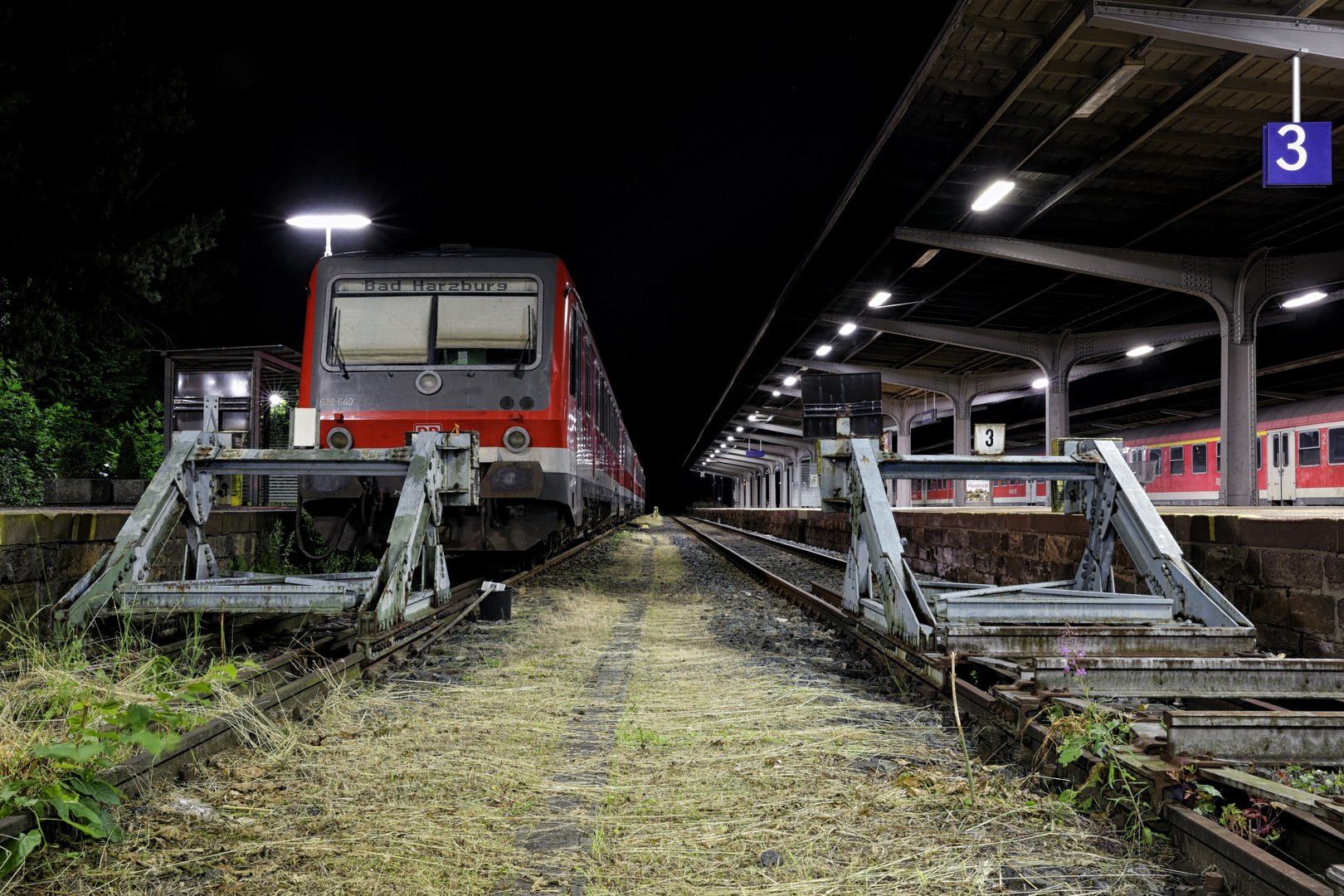 Bahnhof Bad Harzburg Foto & Bild architektur, architektur bei nacht