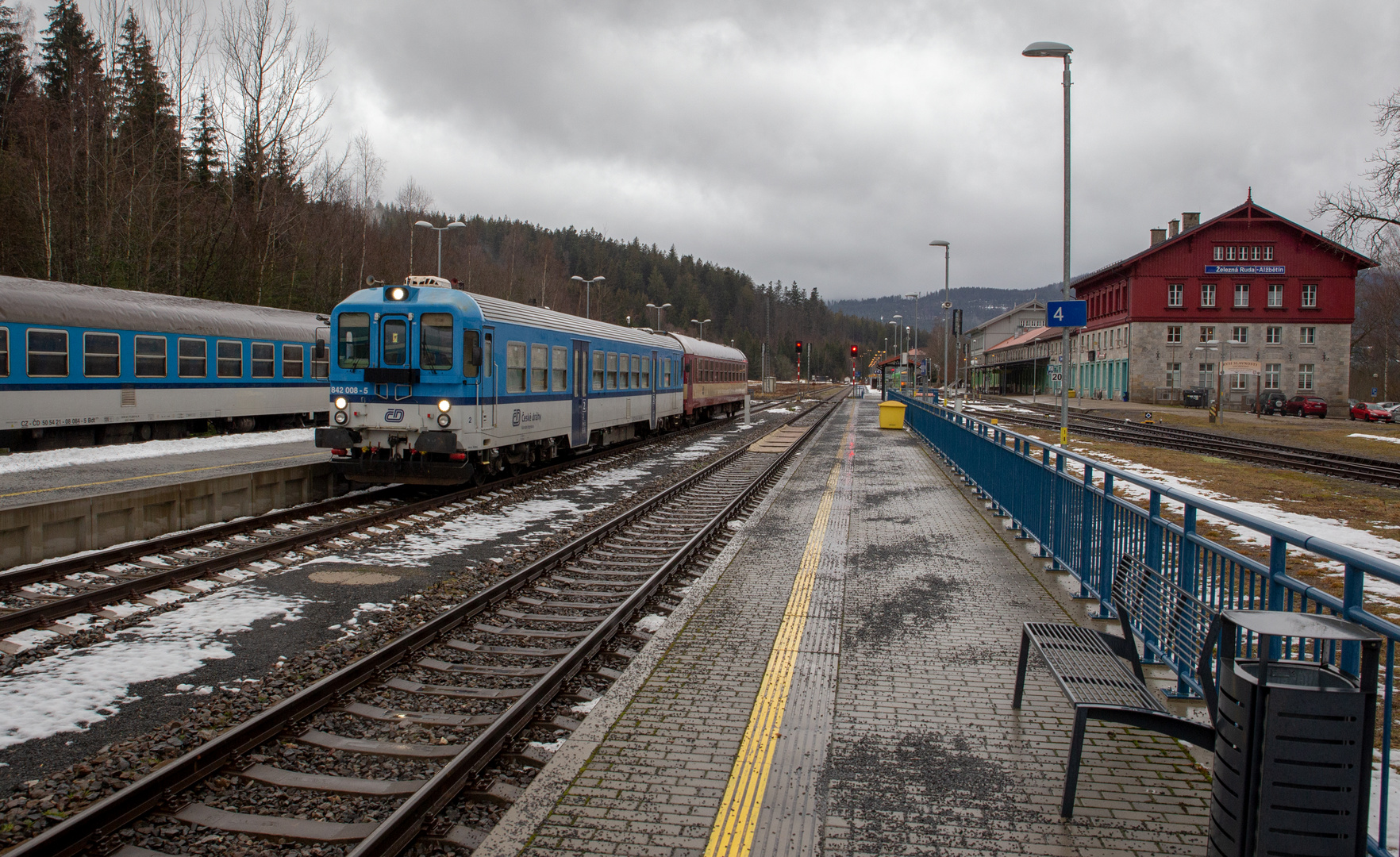Bahnhof Bayerisch Eisenstein / Železná Ruda-Alžbetín