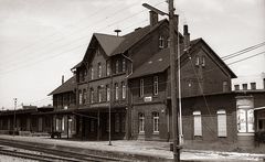 Bahnhof Beckum vor 25 Jahren, ohne Satelitenschüsseln