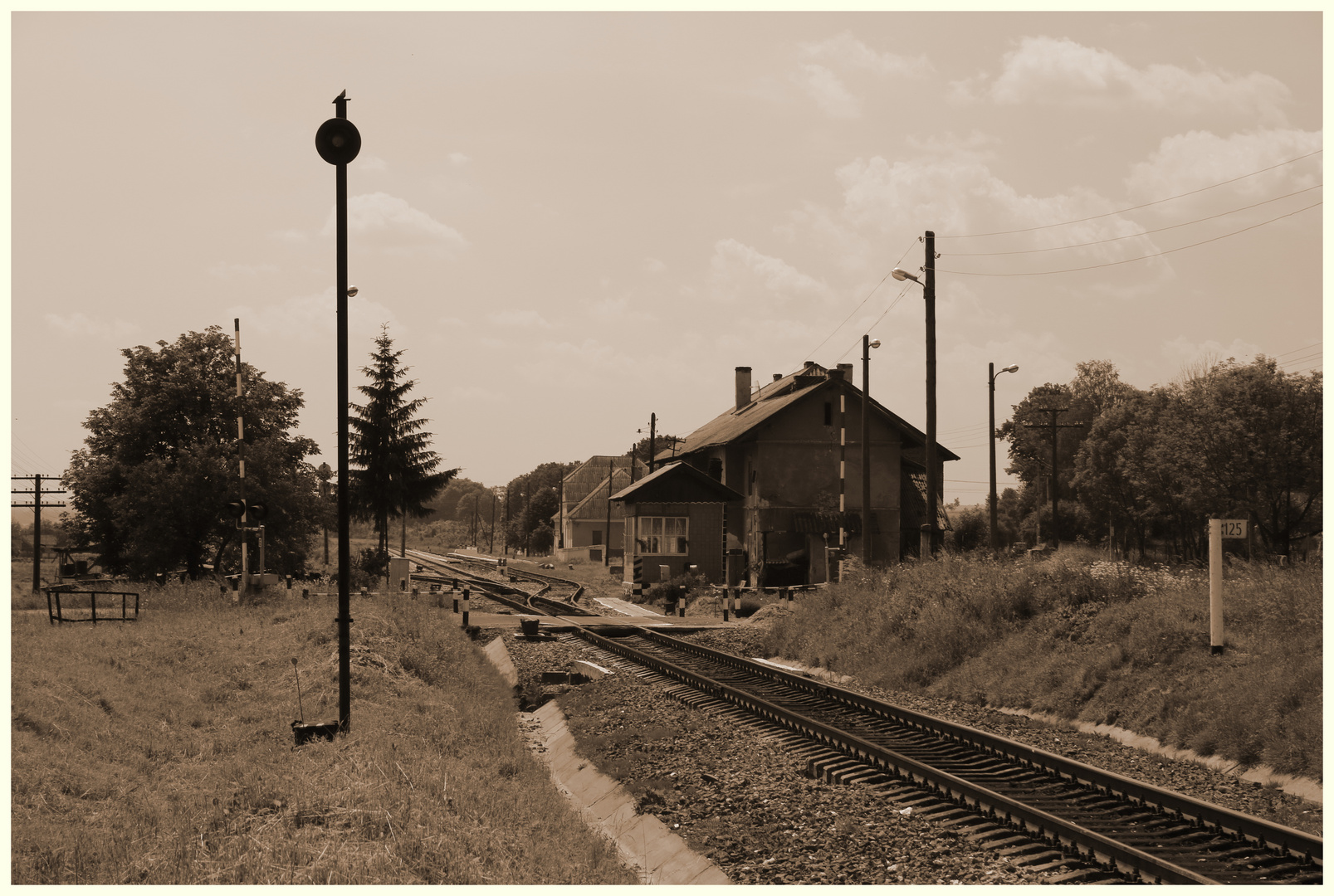 Bahnhof bei Ivano Frankovsk