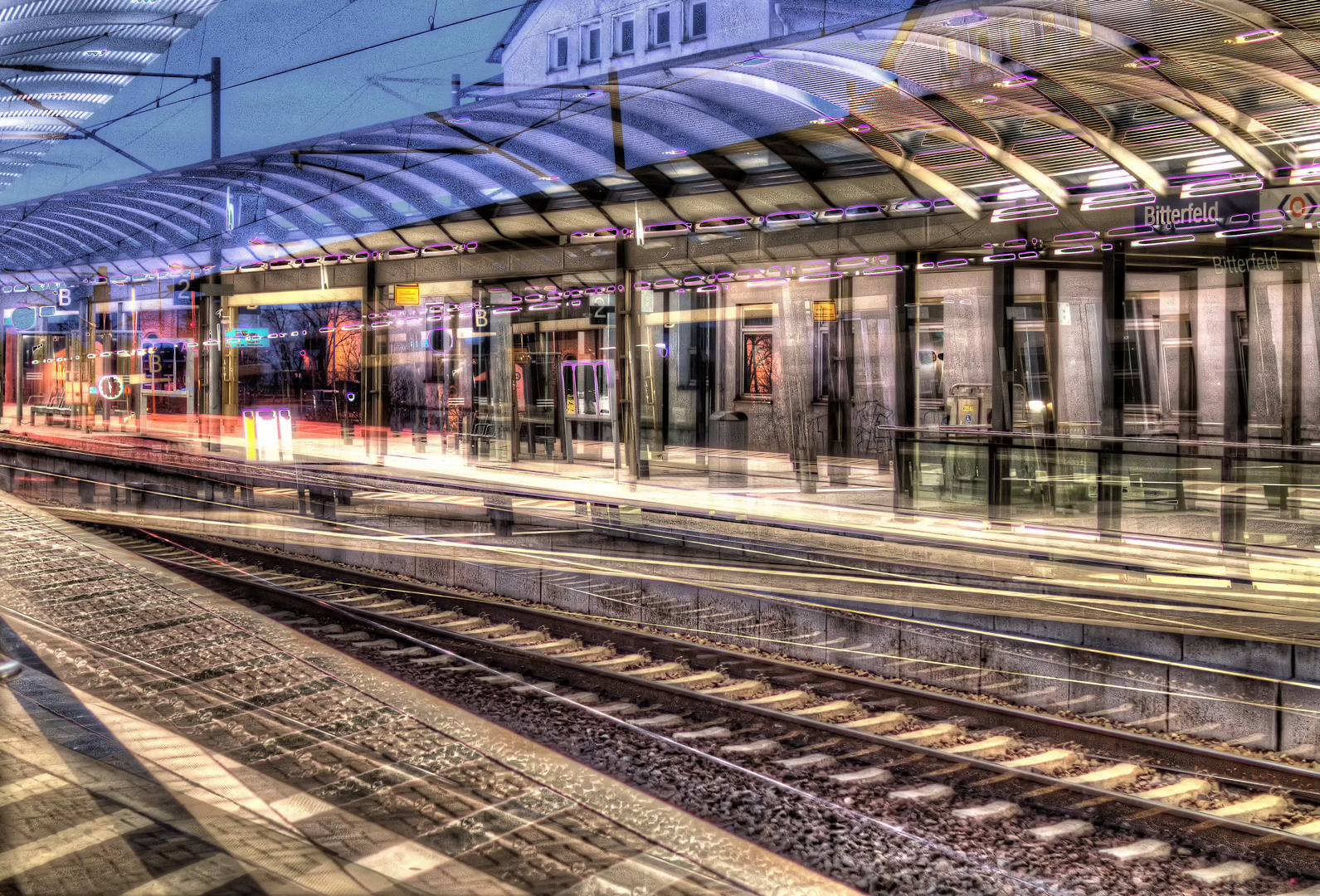 Bahnhof Bitterfeld surreal