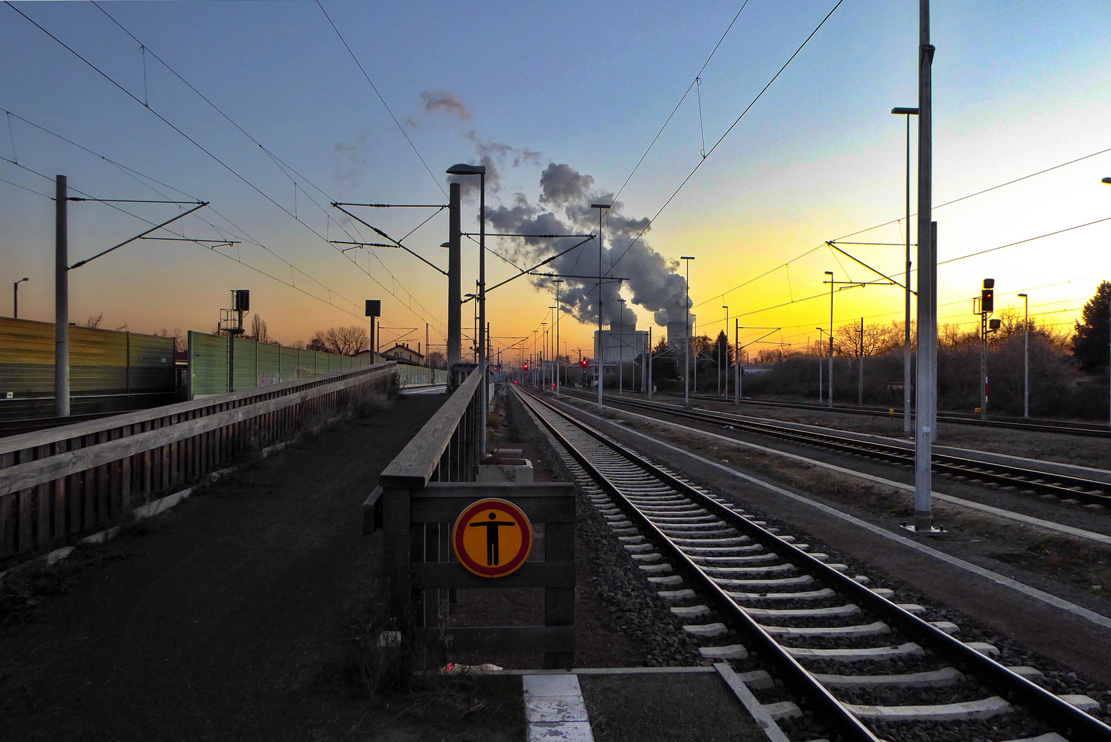 Bahnhof Böhlen - Januar 2020