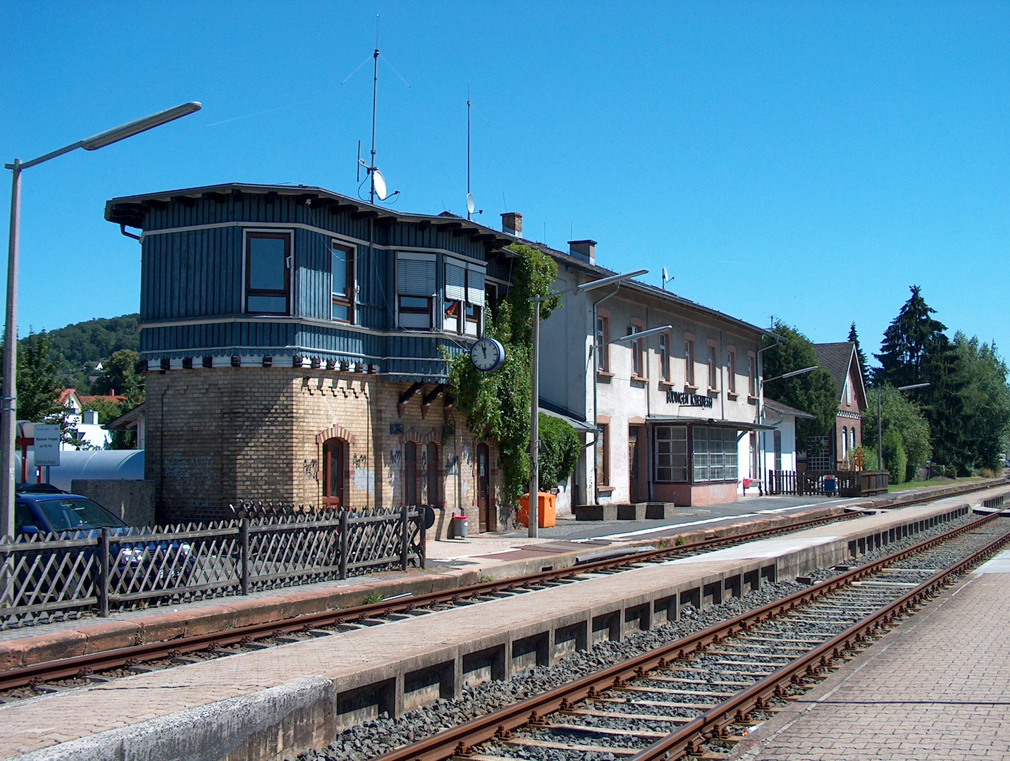 Bahnhof Büdingen nebst Fahrdienstleiterstellwerk