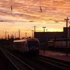 Bahnhof Cottbus bei Sonnenaufgang