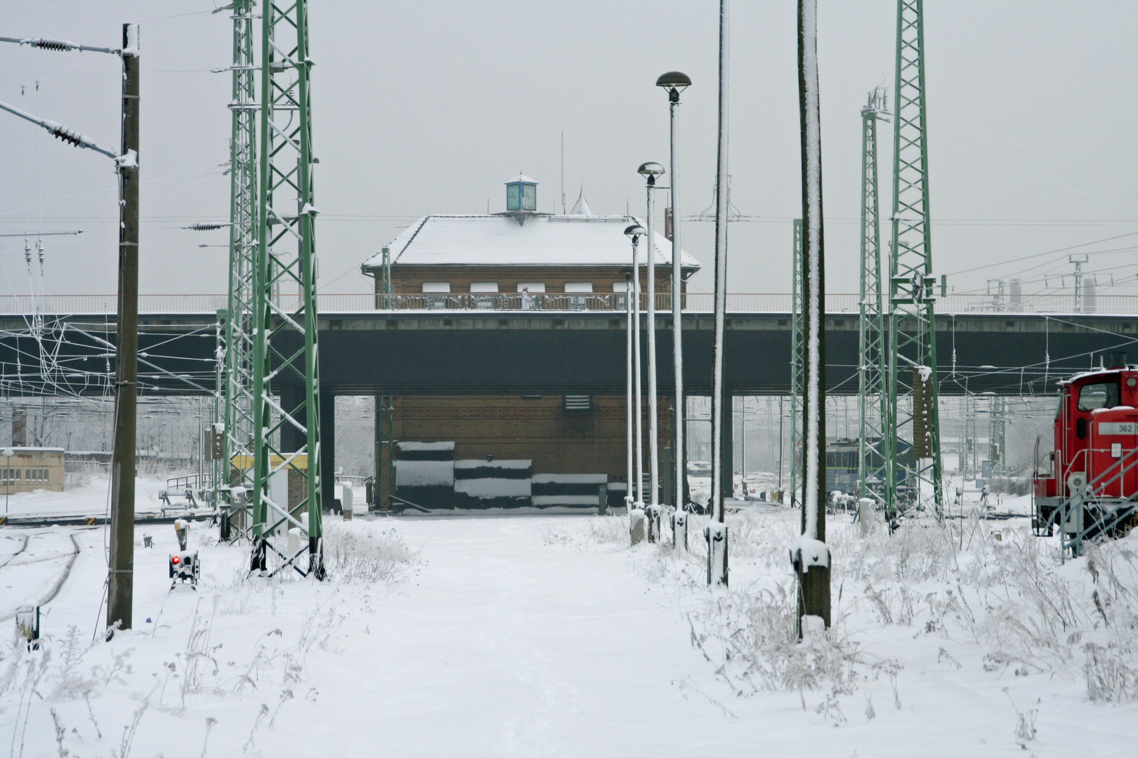 Bahnhof Cottbus: Das außer Dienst gestellte Stellwerk