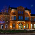 Bahnhof Diepholz mit dem Mond