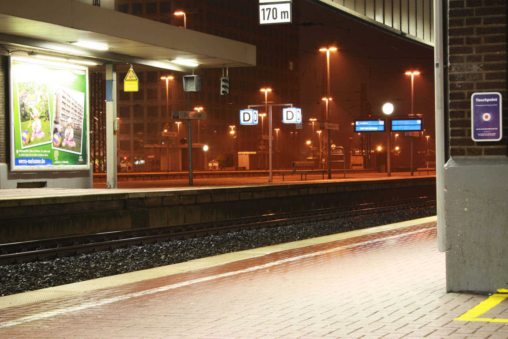 Bahnhof Dortmund bei Nacht