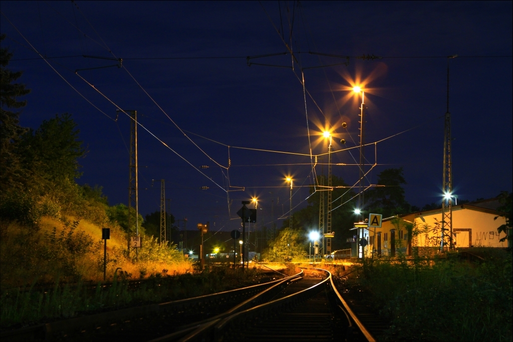 Bahnhof Ebersdorf bei Coburg @ Nacht No. 1