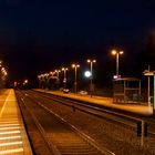 Bahnhof Empel-Rees bei Nacht