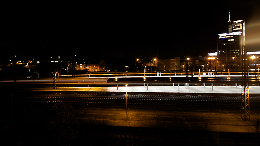 Bahnhof Essen bei Nacht
