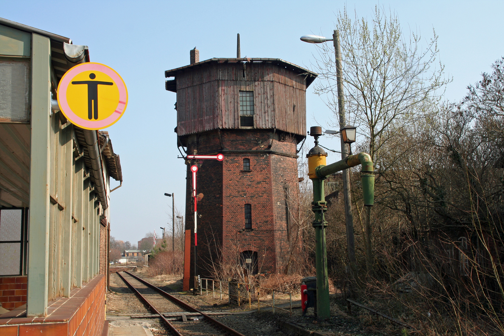 Bahnhof Forst / Lausitz: Der Wasserturm