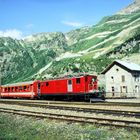 Bahnhof Gletsch Anfang der 80er