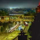 Bahnhof Grünewald bei Nacht