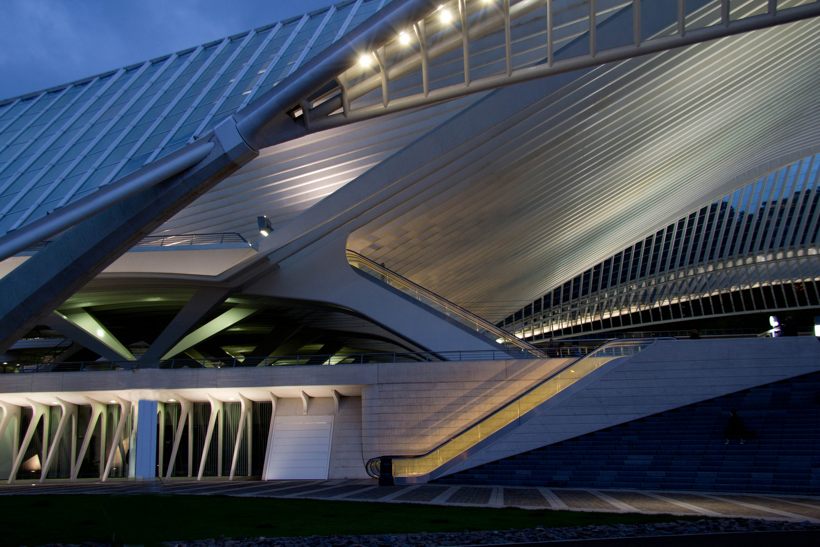 Bahnhof Guillemins: Farben und Formen im Licht der Blauen Stunde (3)