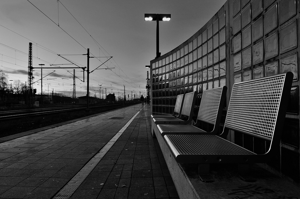 Bahnhof Hainholz in S/W