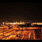 Bahnhof Halle bei Nacht