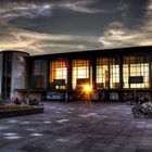 Bahnhof Heidelberg Sonnenuntergang