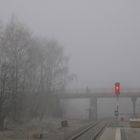 Bahnhof im Nebel