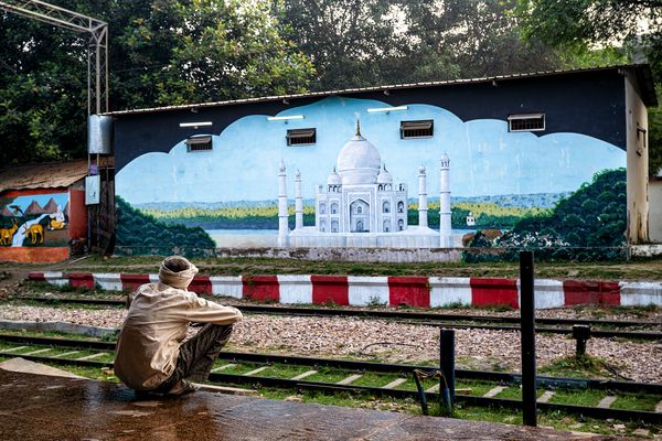 Bahnhof-Impression Agra 03