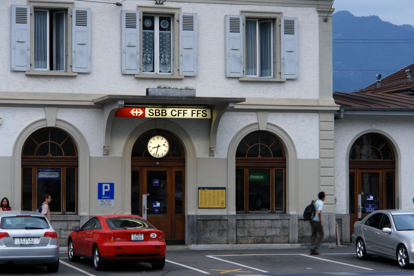 Bahnhof  in Aigle, Schweiz