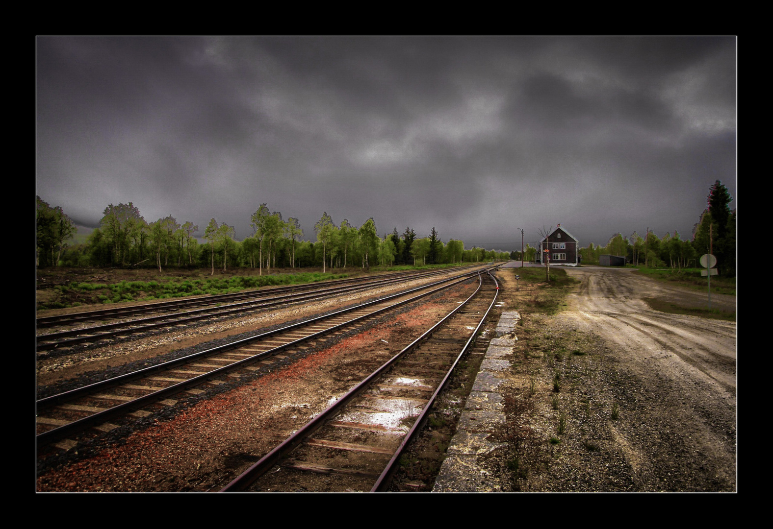 Bahnhof in Björli (Norwegen).