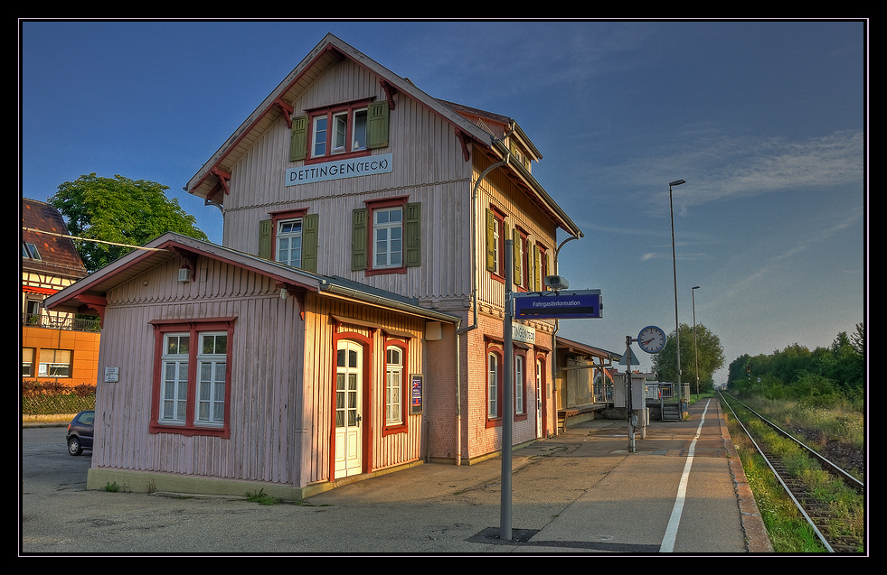 Bahnhof in Dettingen bei Kirchheim Teck