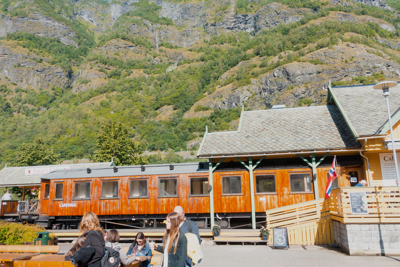 Bahnhof in Flam  (  Noorwegen  )