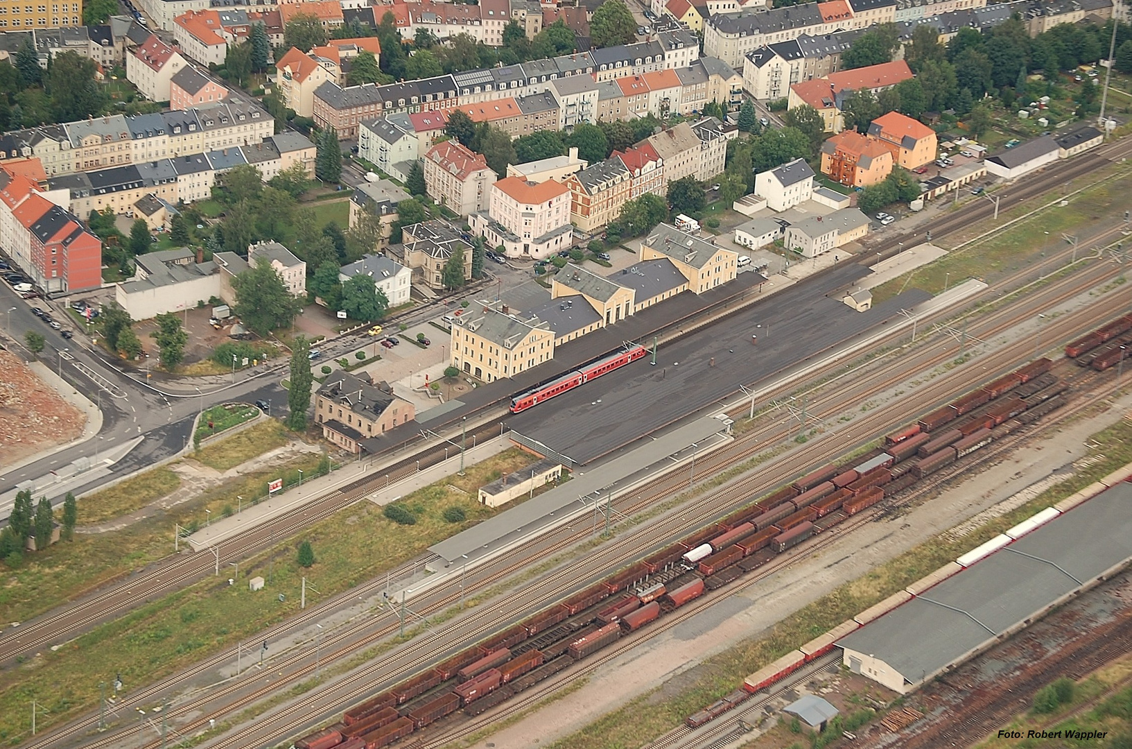 Bahnhof in Freiberg ( Sachsen )